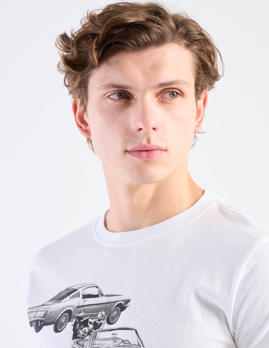 Playera Mossimo Mustang cuello redondo para hombre