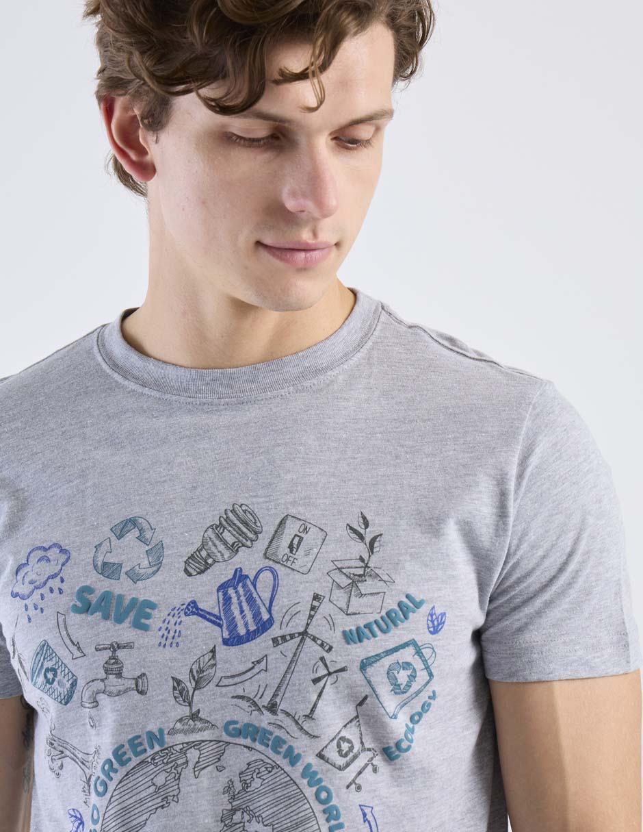 Playera cuello redondo para hombre 4