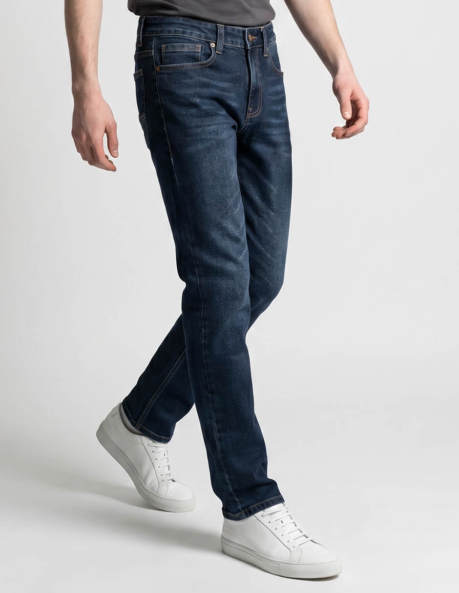 Jeans slim lavado obscuro para hombre Jeans slim lavado obscuro para hombre