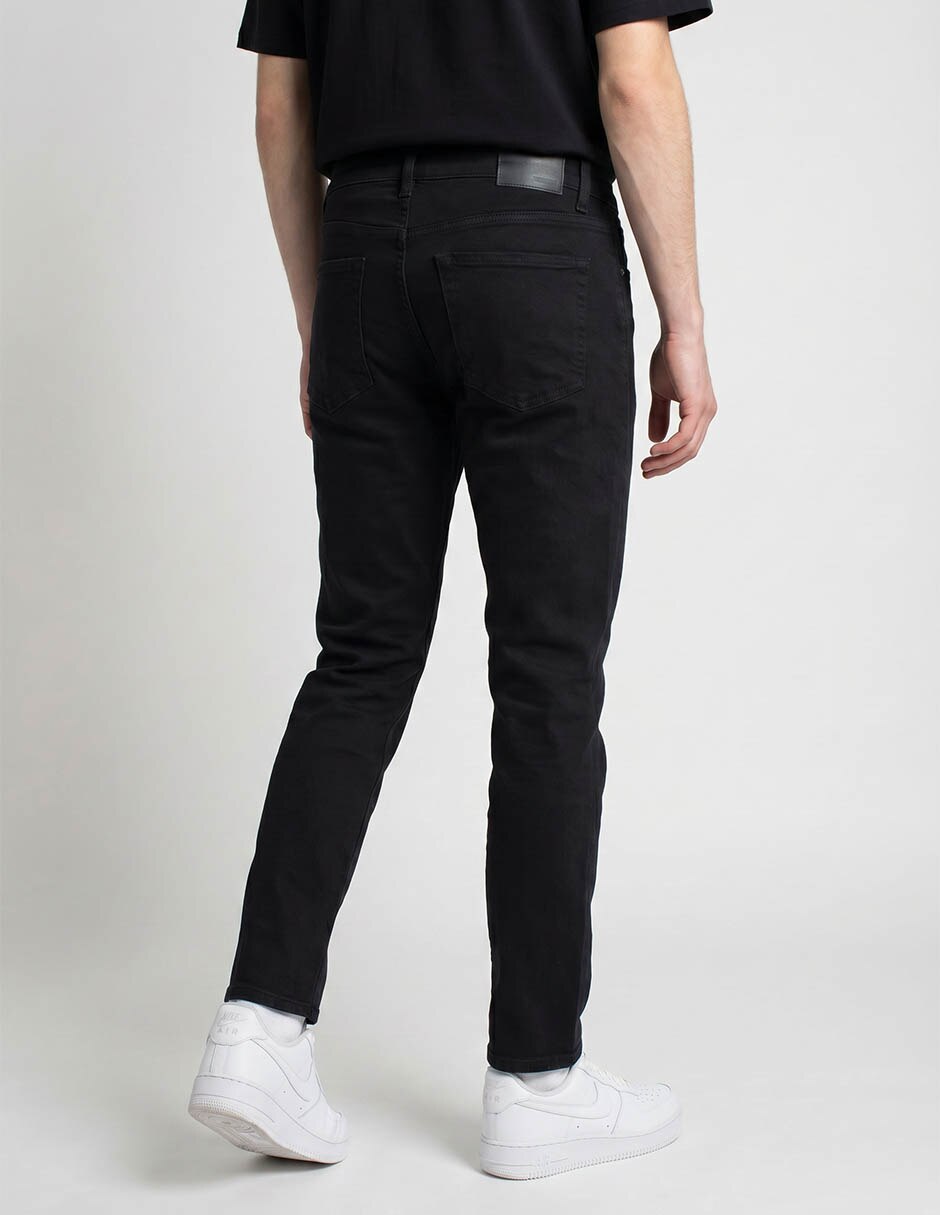 Jeans slim lavado obscuro para hombre 2