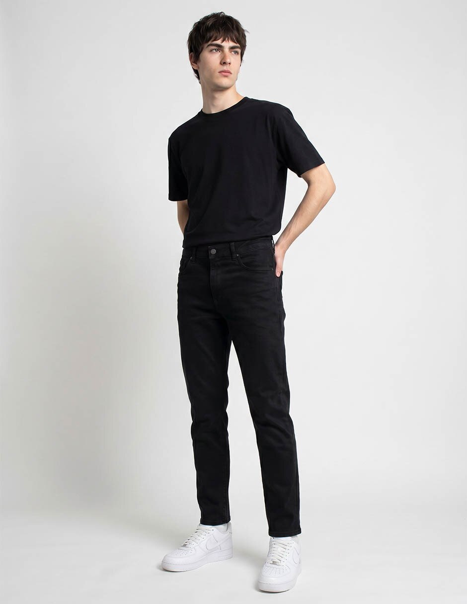 Jeans slim lavado obscuro para hombre 4