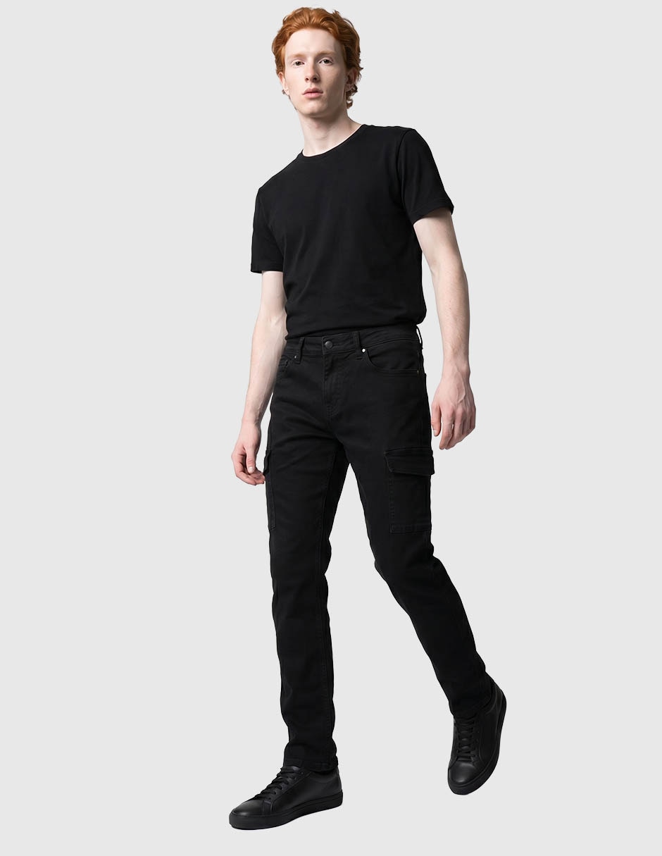 Jeans skinny mossimo lavado obscuro para hombre