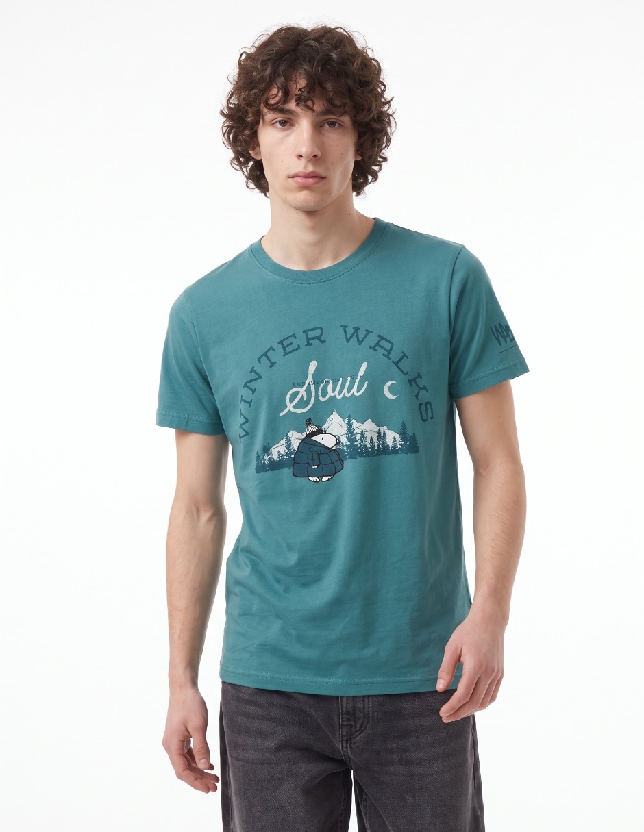 Playera cuello redondo para hombre