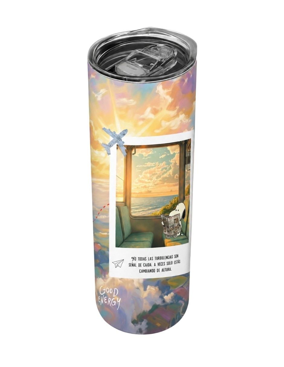 Termo de acero inoxidable con tapa a presión 590 ml Termo de acero inoxidable con tapa a presión 590 ml