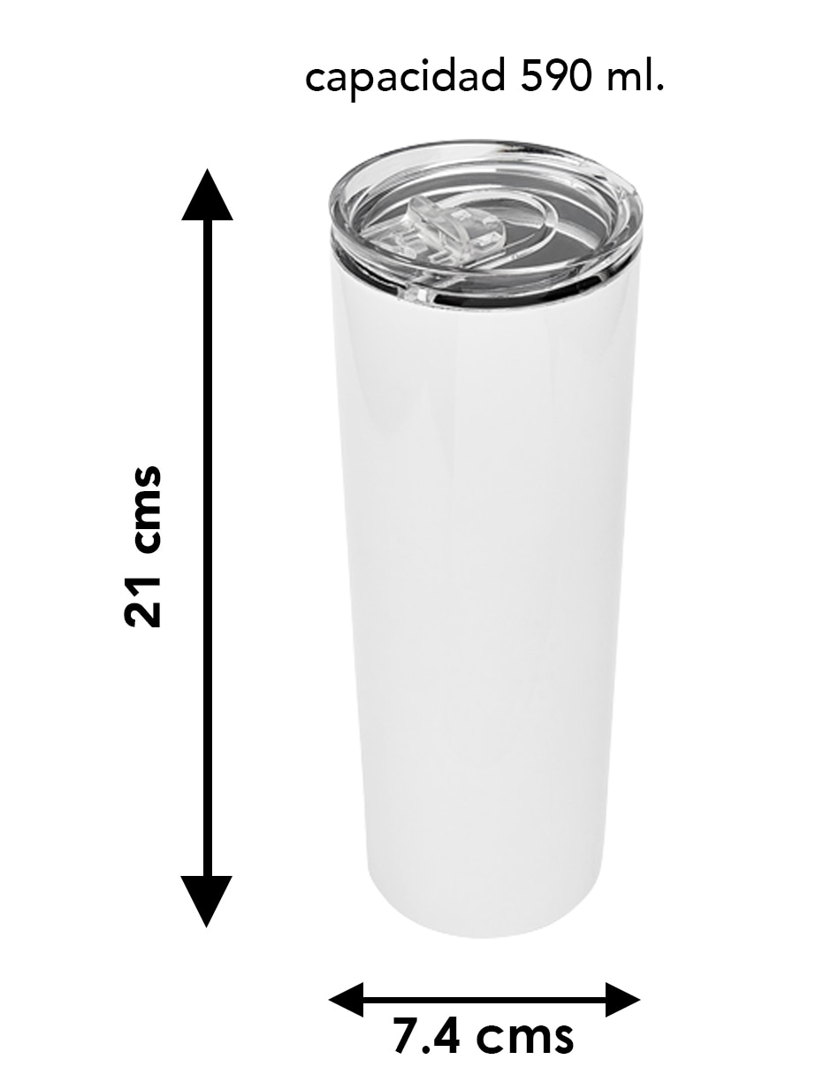 Termo de acero inoxidable con tapa a presión 590 ml 5